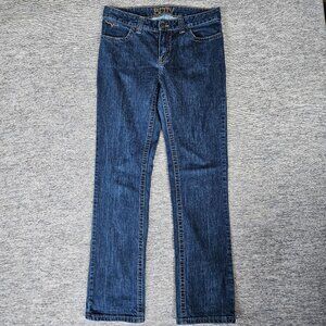Kimes Ranch Jeans Womens 10/34 Blue Dark Wash Betty Made in USA Straight Leg EUC